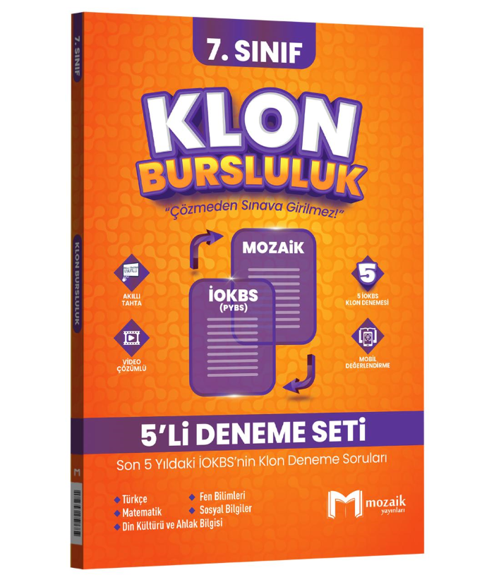 7.SINIF MOZAİK İOKBS KLON 5 Lİ DENEME SETİ - 25-26